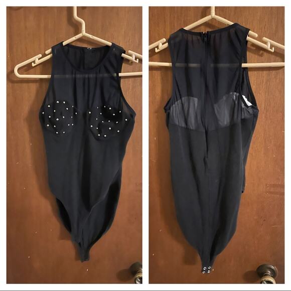 90s silver stud bodysuit - Picture 4 of 7